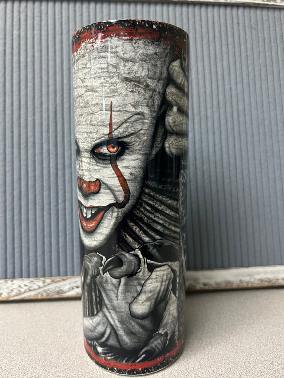 Pennywise face- 20oz stainless steel sublimated Tumbler