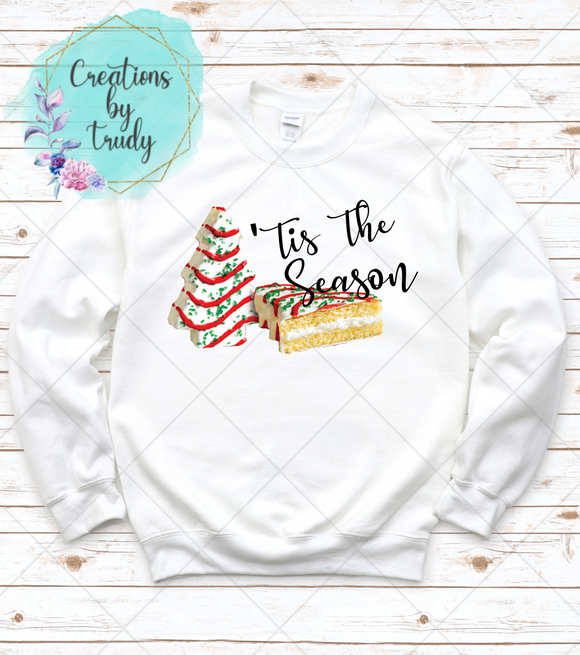 Christmas tree cake, it’s the season-Sweatshirt