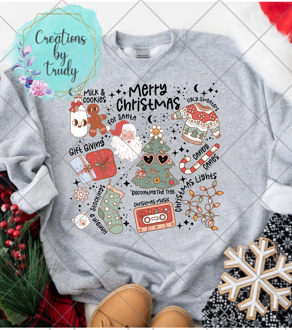 Merry Christmas fun things- Sweatshirt