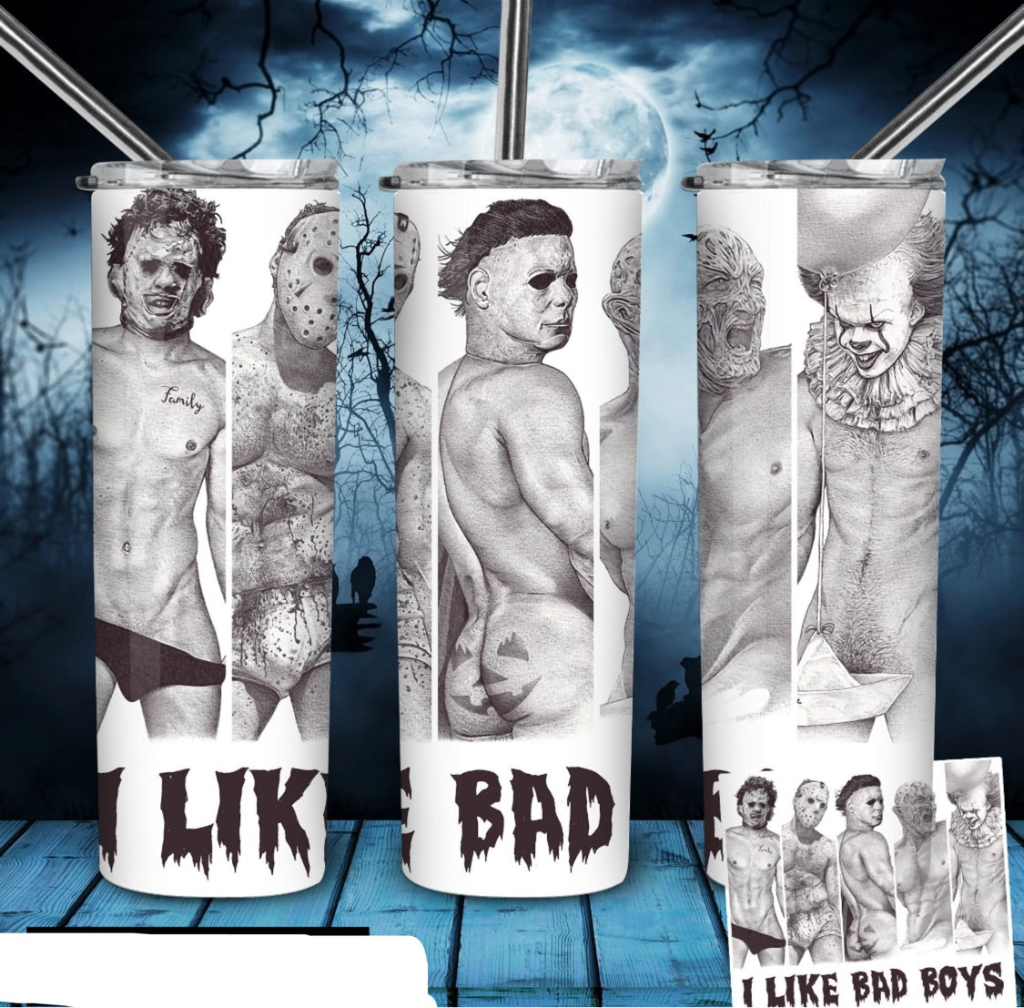 I Like Bad Boys Tumbler Wrap – Magnolia Decals