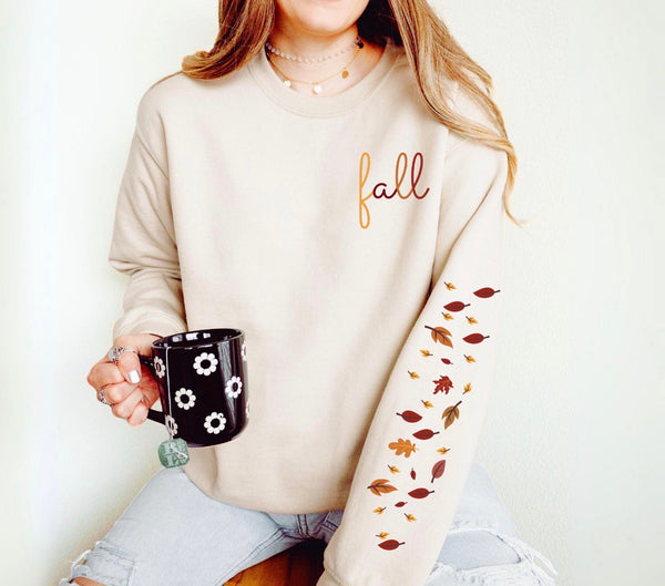 Fall with leaves- sweatshirt