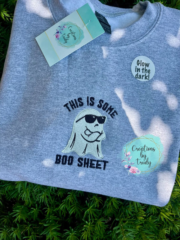 Boo Sheet Embroidered sweatshirt