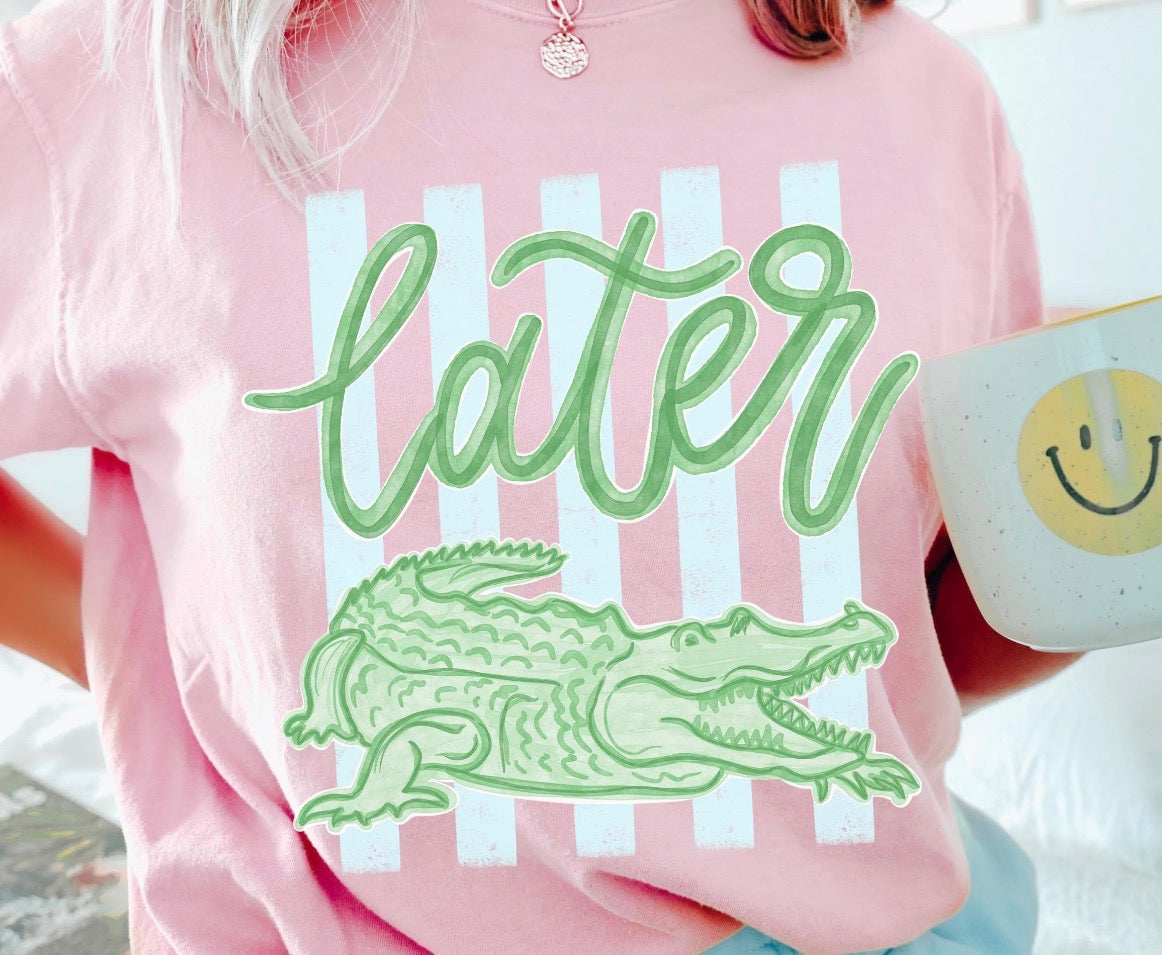 Pink later gator- Shirt