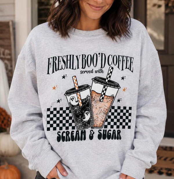 Funny Halloween coffee- sweatshirt