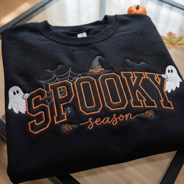 Spooky Season holiday- Embroidered Sweatshirt