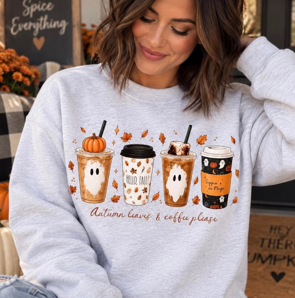 Autumn coffee- sweatshirt
