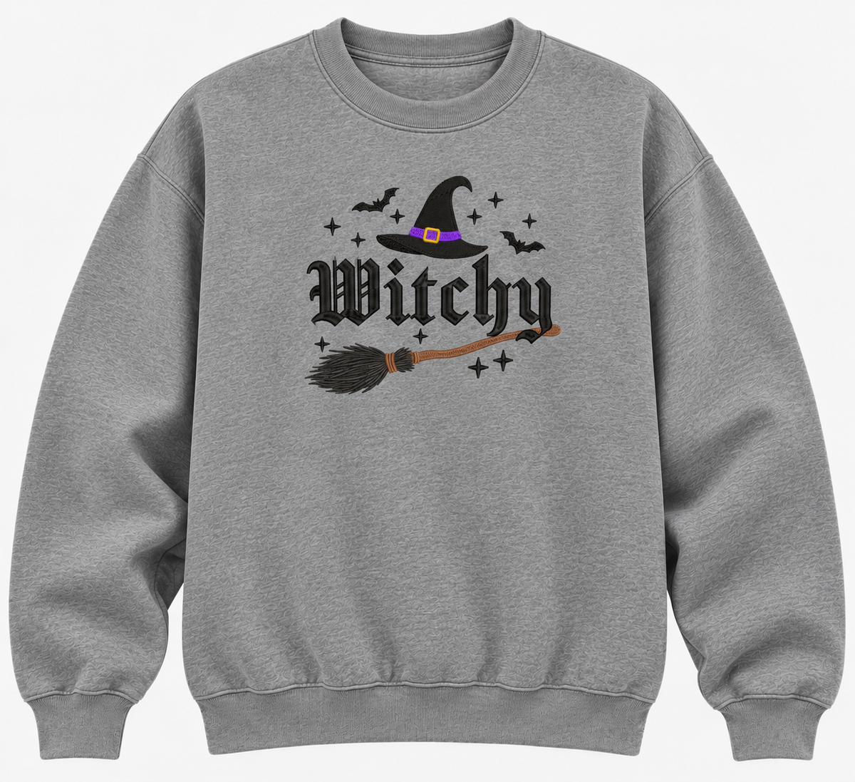 Witchy sweatshirt embroidered