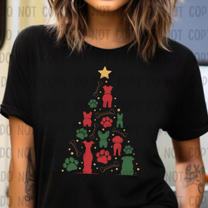 Doggy Christmas tree- T SHIRT