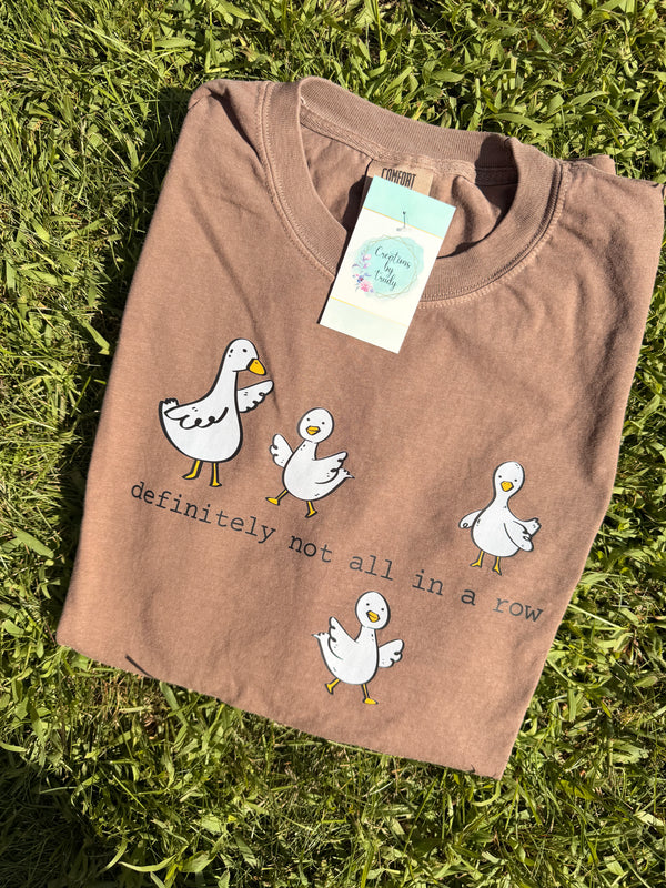 Not all in a row tee