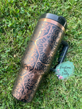 Cuss word lasered 40oz tumbler