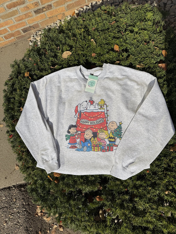 Happy Holidays doghouse sweatshirt