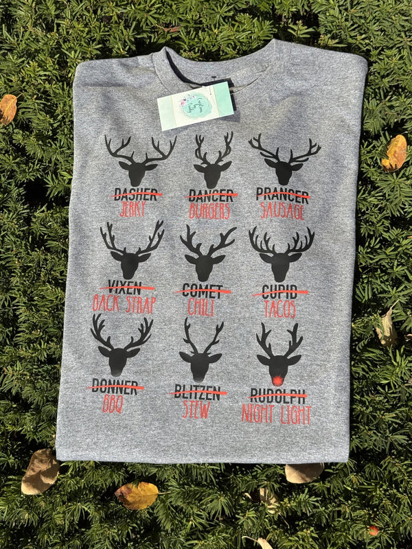 Reindeer menu tee