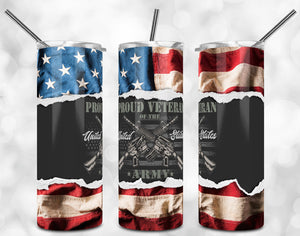 Proud army veteran Tumbler