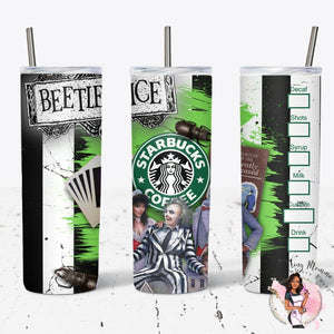 Beetlejuice Starbucks Tumbler