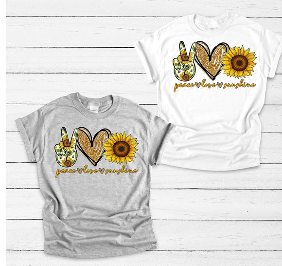 Peace love sunshine TSHIRT