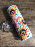 Watercolor Sunflower tumbler