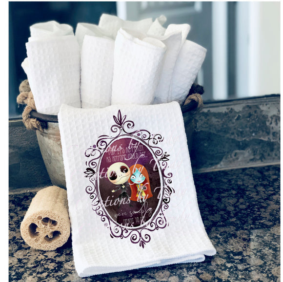 Hand Towel- Meant to be, Jack and Sally