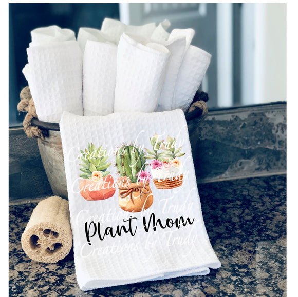 Hand Towel- Plant mom
