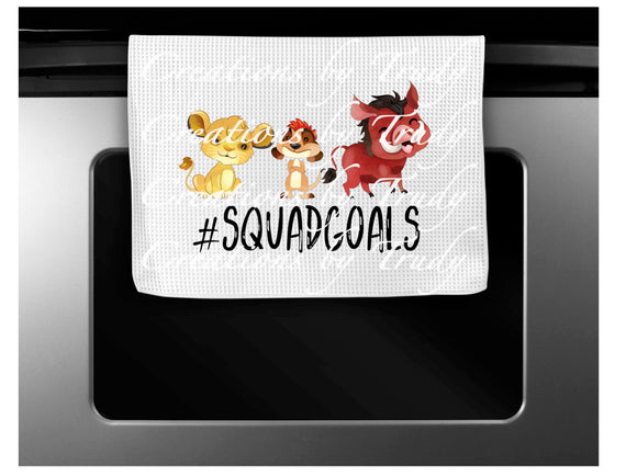 Hand Towel- hashtag squad goals