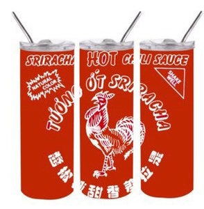 Hot chili red sauce stainless steel 20oz Tumbler