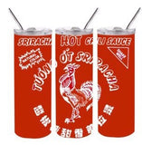 Hot chili red sauce stainless steel 20oz Tumbler