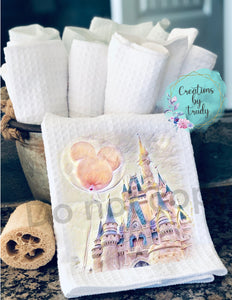 Hand Towel- the happiest place on earth castle