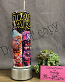 Star Wars watercolor characters- 20oz stainless steel Tumbler