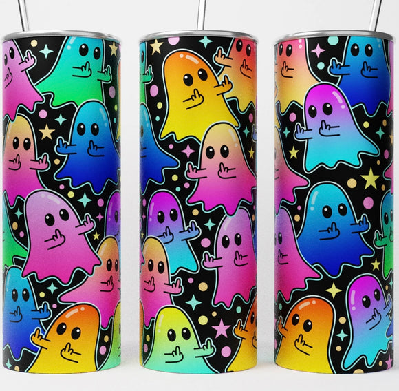 Middle finger ghost-stainless steel Tumbler