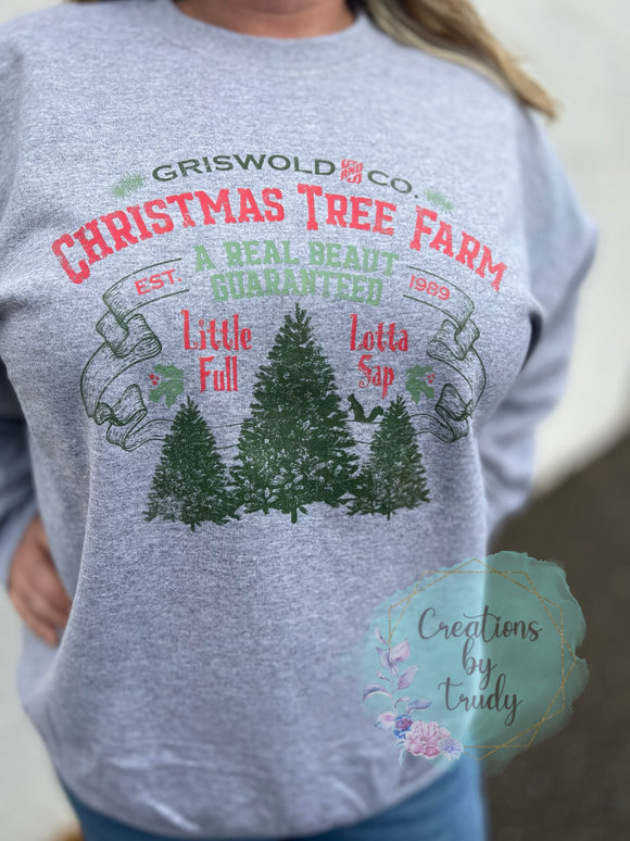 Griswald family tree farm- crewneck sweatshirt