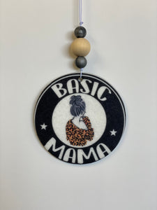 Basic mama- car charm/ scent circle