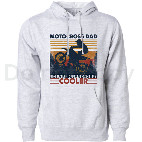 Motocross dad like a regular dad but cooler - unisex hoodie