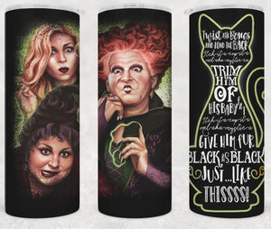 Hocus Pocus spell cast cat-stainless steel Tumbler