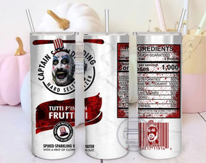 Captain spalding hard seltzer tutti F’in frutti- 20oz stainless steel sublimated Tumbler