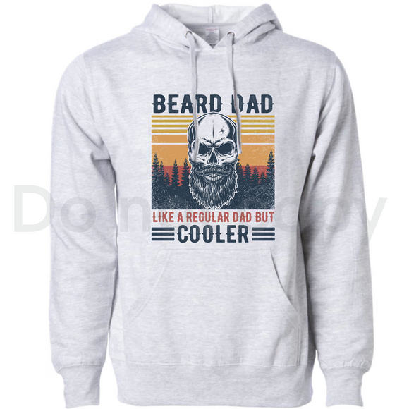 Beard dad like a regular dad only cooler- unisex hoodie