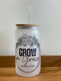 Grow in grace biblical - can style glass drinkware