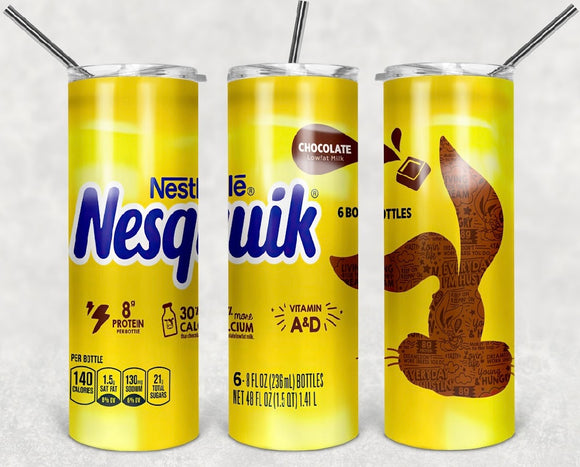 Nesquik chocolate milk- 20oz stainless steel Tumbler