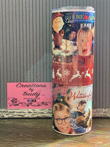 Christmas classic movie mashup- 20oz stainless steel Tumbler