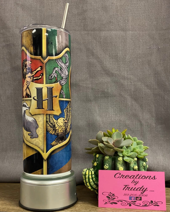 Hogwarts houses- 20oz stainless steel Tumbler