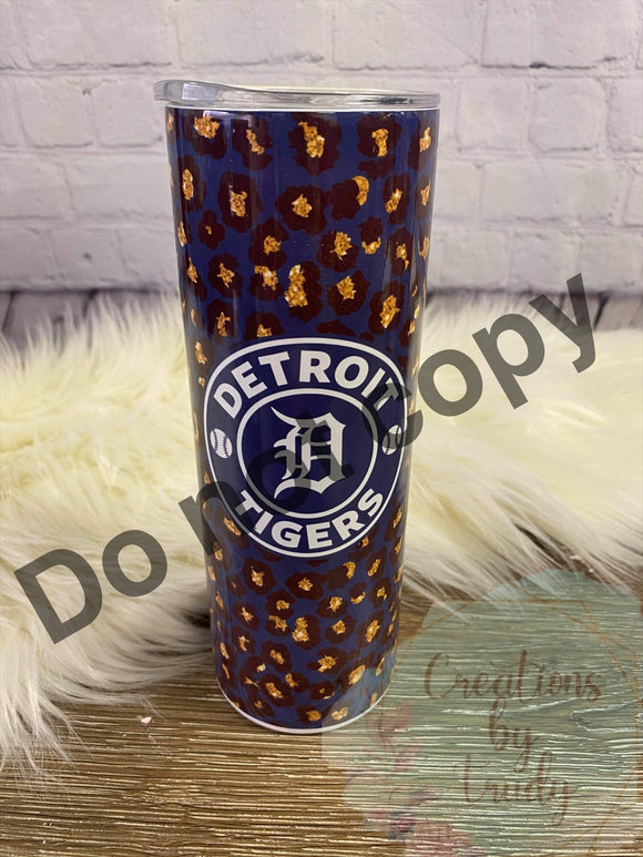 Detroit Tigers- 20oz stainless steel sublimated Tumbler