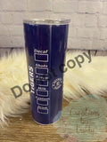 Detroit Tigers- 20oz stainless steel sublimated Tumbler