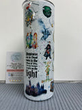 Harry Potter watercolor collage- 20oz stainless steel Tumbler